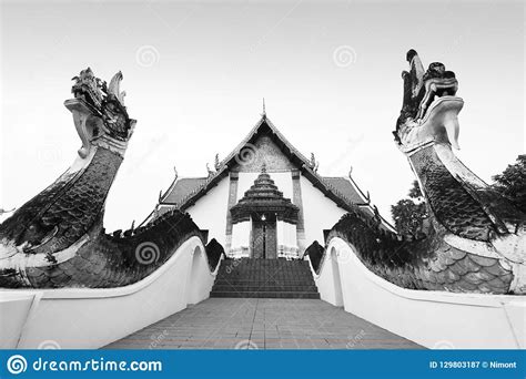 Wat Phumin Is A Unique Thai Traditional Temple Editorial Photography