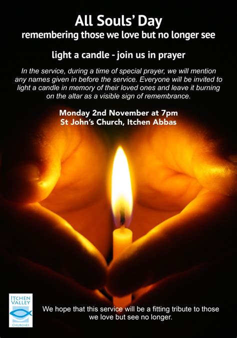 All Souls Day Monday 2nd November Itchen Valley Churches