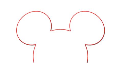 Mickey Mouse Head Outline Png