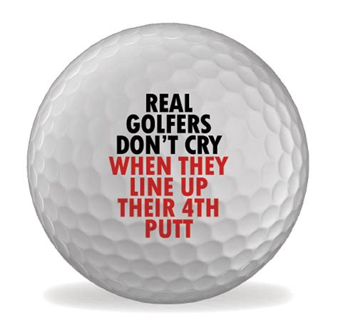 Golfers Dont Cry Funny Printed Golf Balls Fun Novelty Etsy
