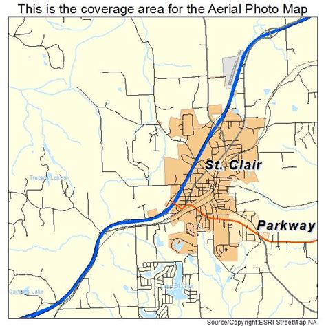 Aerial Photography Map Of St Clair Mo Missouri