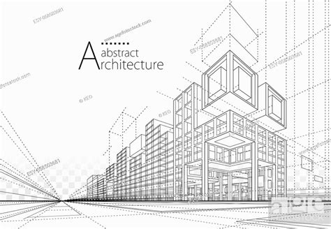 Architecture Building Construction Perspective Design Abstract Modern