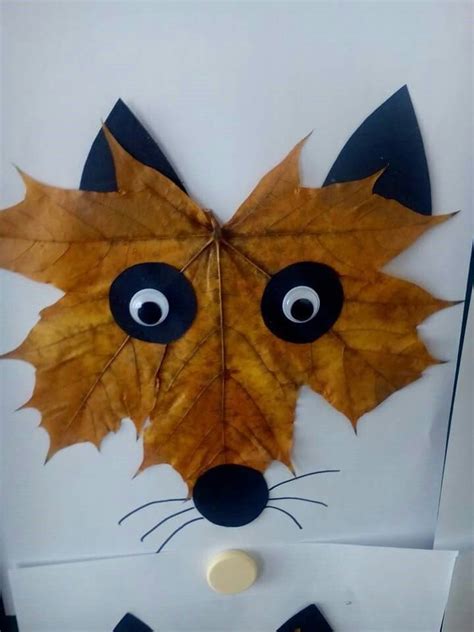 Leaf Fox Fall Kids Craft Preschool Crafts Arts And Crafts Crafts