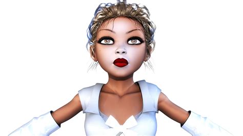 Stylized Girl 3d Model 20 Ma Fbx Obj Free3d