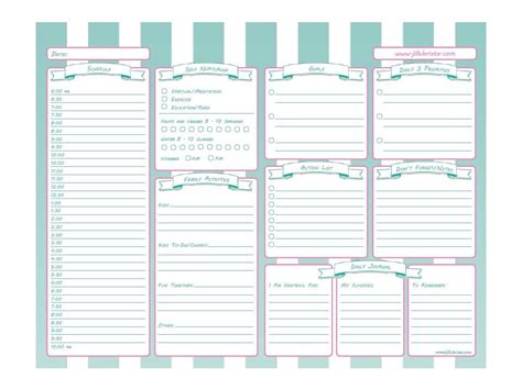 Printable Daily Time Management Planner