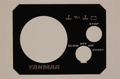 Yanmar Faceplate For Instrument Panel Type B 3ym30 3ym20 2ym15 Ebay