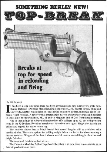 Hypothetical Modern Top Break Revolver Split From Semiautomatic Double