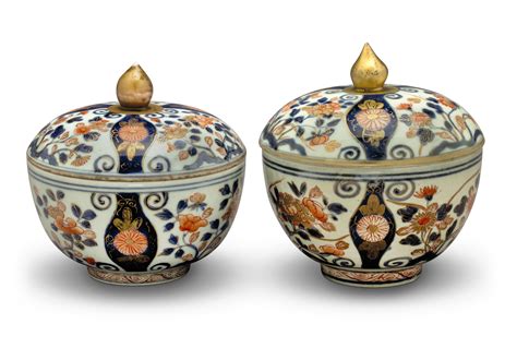 Two Covered Japanese Bowls Edo Period Late 17th Century Christies