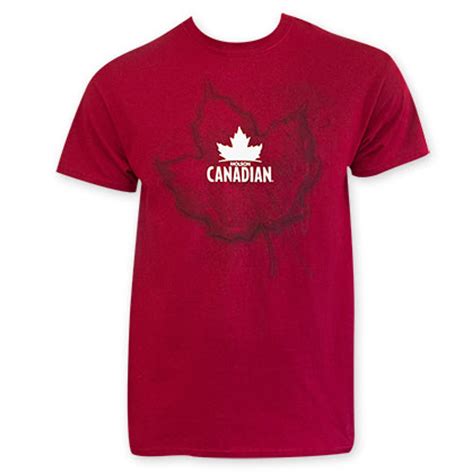 Molson Canadian Red Leaf Logo T Shirt Quality Liquor Store