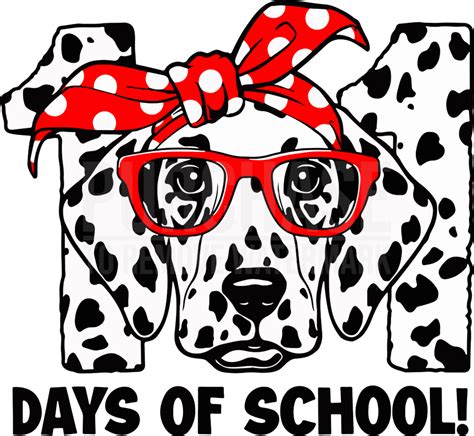 101 Days Of School Dalmatian Dog Svg School Svg Dalmatian Dogs 100