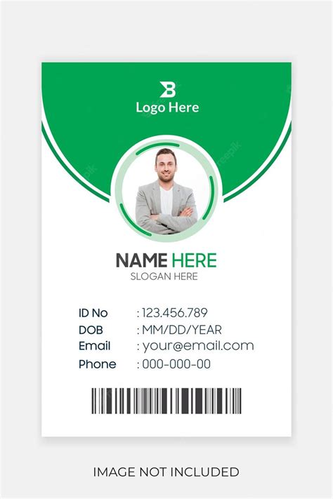 Premium Vector Modern Corporate Business Company Id Card Design Template