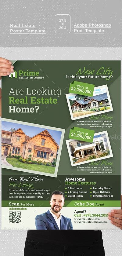 Real Estate Poster Templates Print Templates Graphicriver