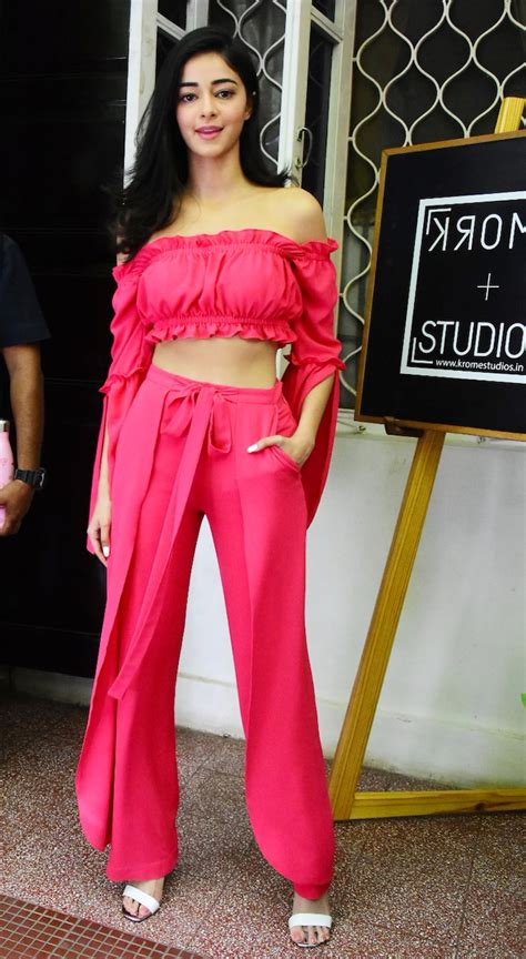 Ananya Panday Flaunts Her Toned Midriff In Pink Tube Top For Soty 2 Event See Pics India Today