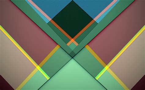 Download Wallpapers Geometric Shapes Polygons 4k Colorful Background