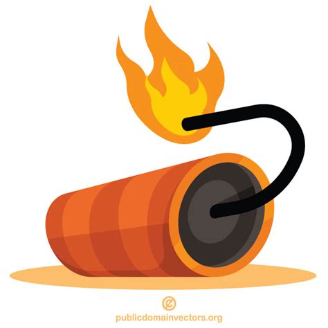 Dynamite Lit Fuse Royalty Free Stock Svg Vector And Clip Art