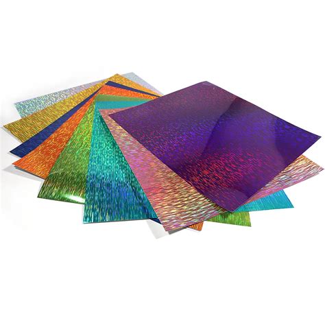 12 X 12 30 Sheets Assorted Glossy Colors Permanent Adhesive Vinyl For