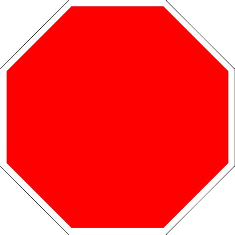 Stop Sign Outline Clipart 10 Free Cliparts Download Images On