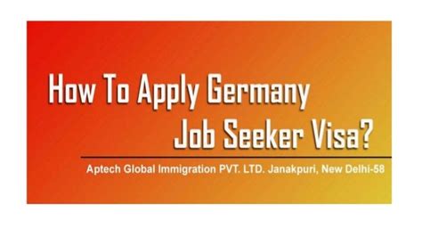 Germany Job Seeker Visa Checklist Success Rate
