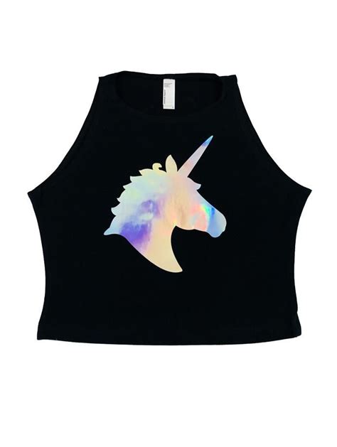 A Custom Unicorn Crop For Your Next Festival 🦄 Fashion Cropped Women