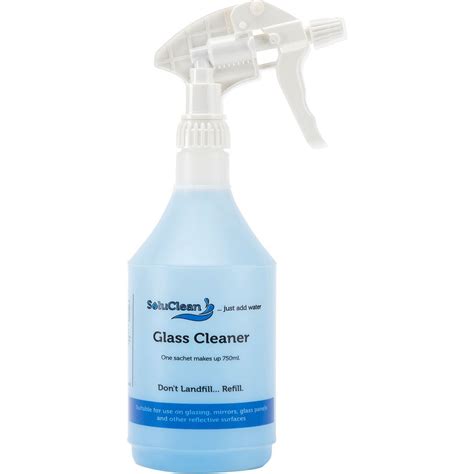 Solupak Soluclean Glass Cleaner Trigger Spray Bottle 750ml Hygieia