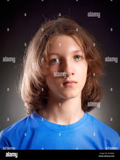 Teen Boy Long Hair Hi Res Stock Photography And Images Alamy