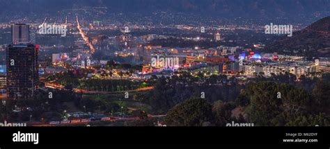 Panoramic View Of Studio City And Universal Studios San Fernando