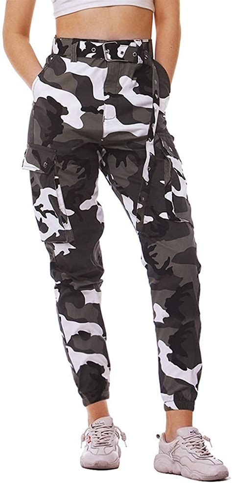 newistar camouflage trousers women military army print camo pants casual cotton relaxed cargo
