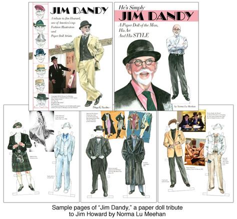 Jim Dandy Fashion Illustrator Jim Howard Now A Successful Paper Doll Artist Is A God To