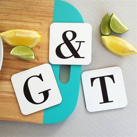 Alphabet Initial Letter Coaster By Coconutgrass