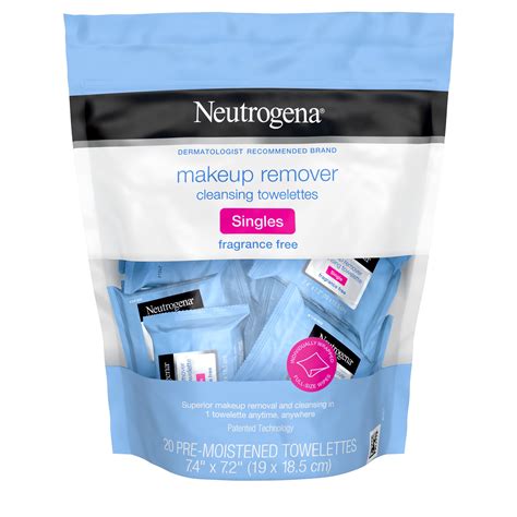 Neutrogena Fragrance Free Makeup Remover Face Wipe Singles 20 Count