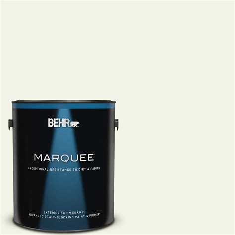 Behr Marquee 1 Gal Gr W10 Calcium Satin Enamel Exterior Paint