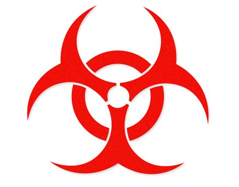 Biohazard Symbol Zombie Logo Fuel Tank Car Sticker Danger Warning
