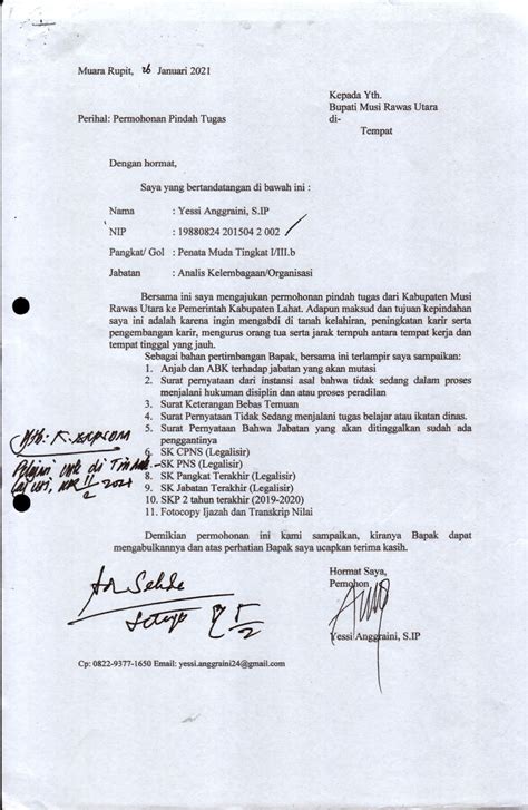 Contoh Surat Pemindahan Tugas - 58+ Koleksi Gambar