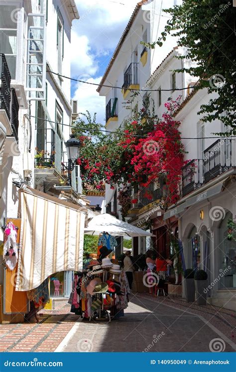 Old Town Shopping Street Marbella Spain Editorial Stock Image
