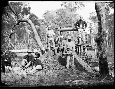 Typical 1870s Australian Gold Diggers Australia History New South