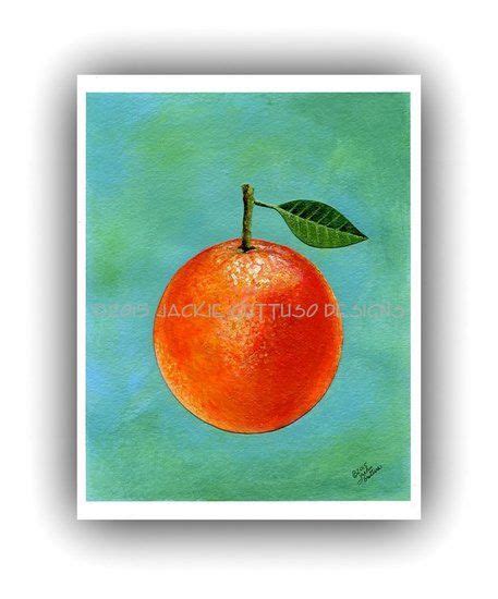 Acrylic Orange Fruit Painting Print 8 X 10 Giclee Etsy Orange