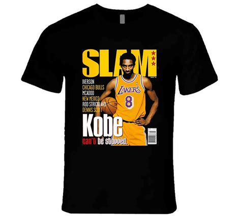 Kobe Bryant Slam Magazine 1998 Couvrir Los Angerles T Shirt De Etsy