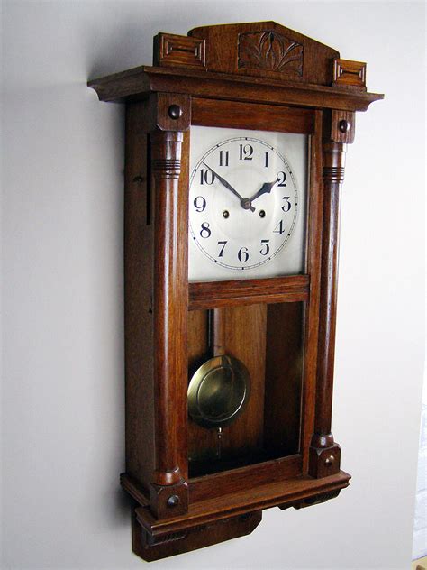 A wall clock to define time. Oak wall clock for sale in Perth, Western Australia