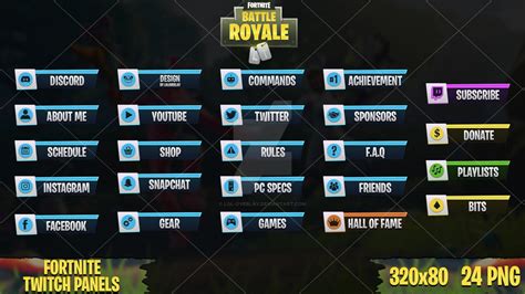 Fortnite Twitch Panels 3 By Lol Overlay On Deviantart