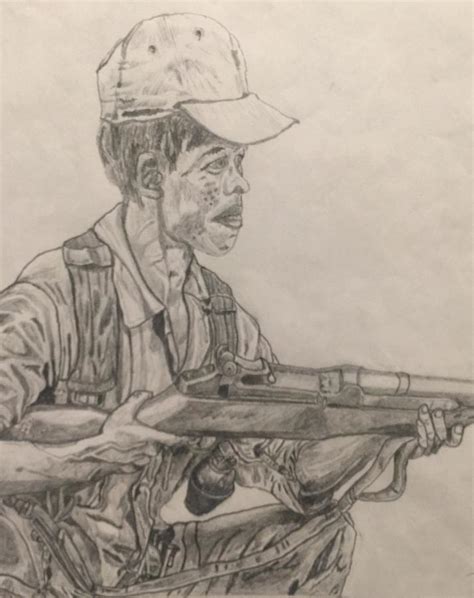 Vietnamese Soldier Drawing By Casey T Mitchell