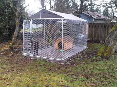 Check out our dog kennel selection for the very best in unique or custom, handmade pieces from our pet supplies shops. Make your own diy dog kennel roof cover | Dog kennel cover ...