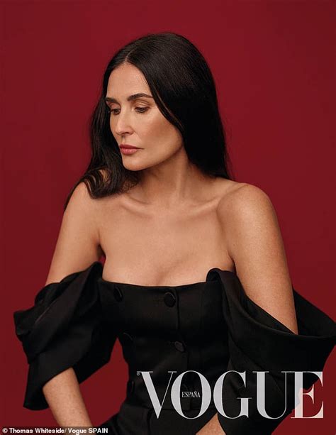 She never really settled down until moving near hollywood as a teenager in the late 1970s. Demi Moore - Vogue Spain
