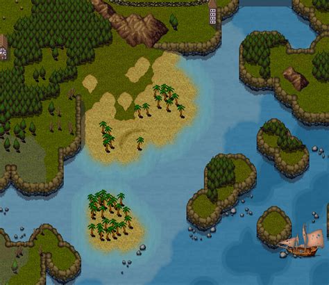 Xp This Is The Best World Map Tileset Ever Cool World Map Pixel
