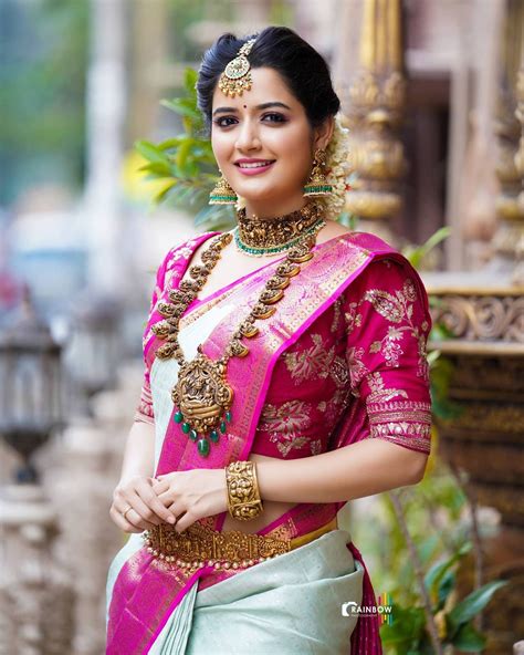 Ashika Ranganath In Bridal Wear Photoshoot Stills South Indian Actress