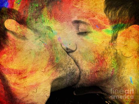 Gay Men Kissing Art Skymserl