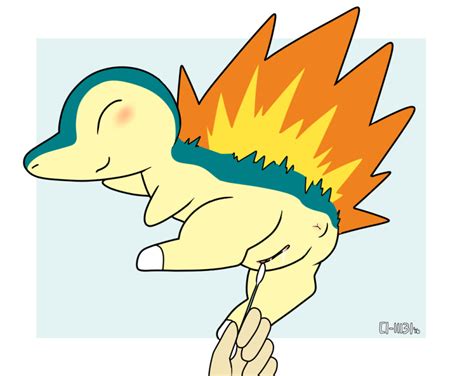 Rule 34 2016 Ass Blush C1 11131 Clitoris Closed Eyes Cyndaquil Female Feral Fire Fur Nintendo