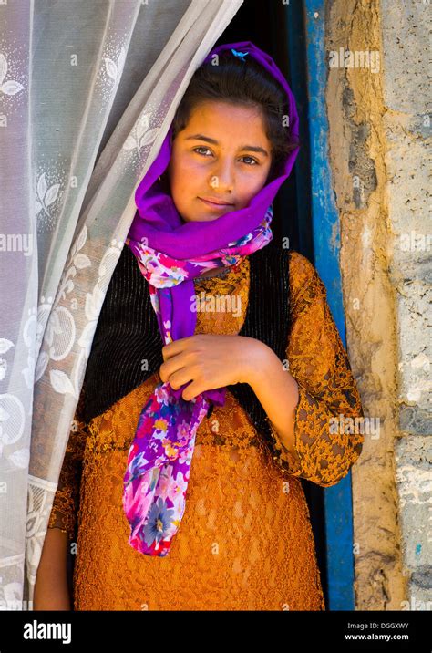 Young Kurdish Girl Palangan Iran Stock Photo Alamy