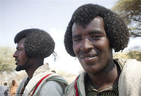Afar Men Ethiopian Tribes Traditional Hairstyle Oromo People