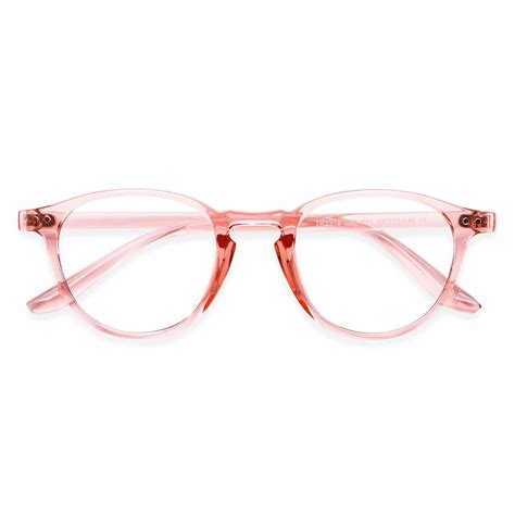 Tr2318 Oval Pink Eyeglasses Frames Leoptique