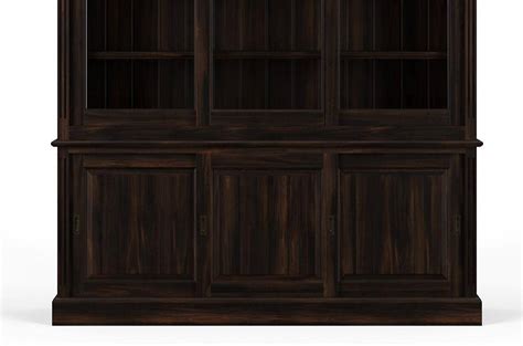 Buy Bramble 25975 Bookcases In Black Solid Hardwood Online